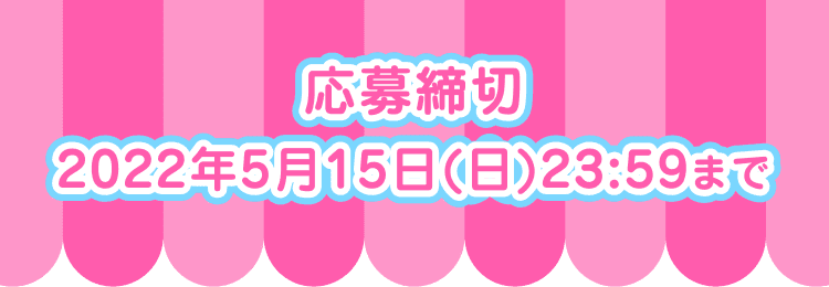 応募締切：2022年5月15日(日)23:59まで