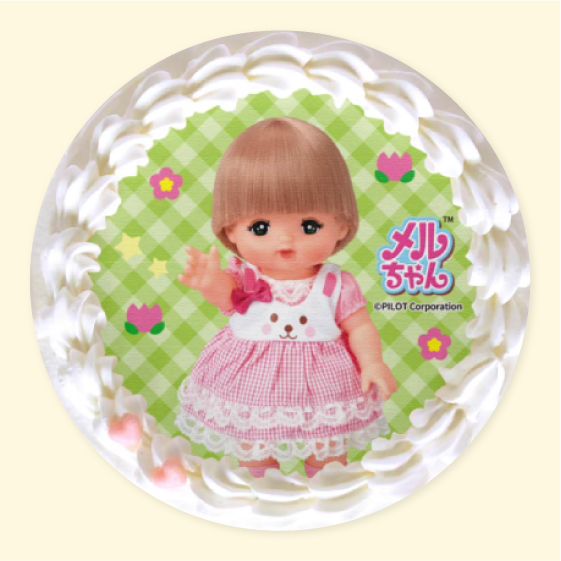 メルちゃん プリントケーキ(4号・5号)